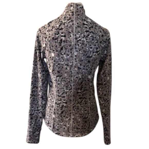 Athleta Salutation Textured Animal Print Zip Jacket - Picture 2 of 11